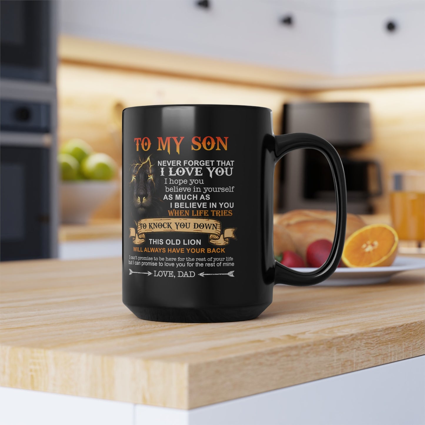 To My Son | Black Mug (11oz, 15oz)