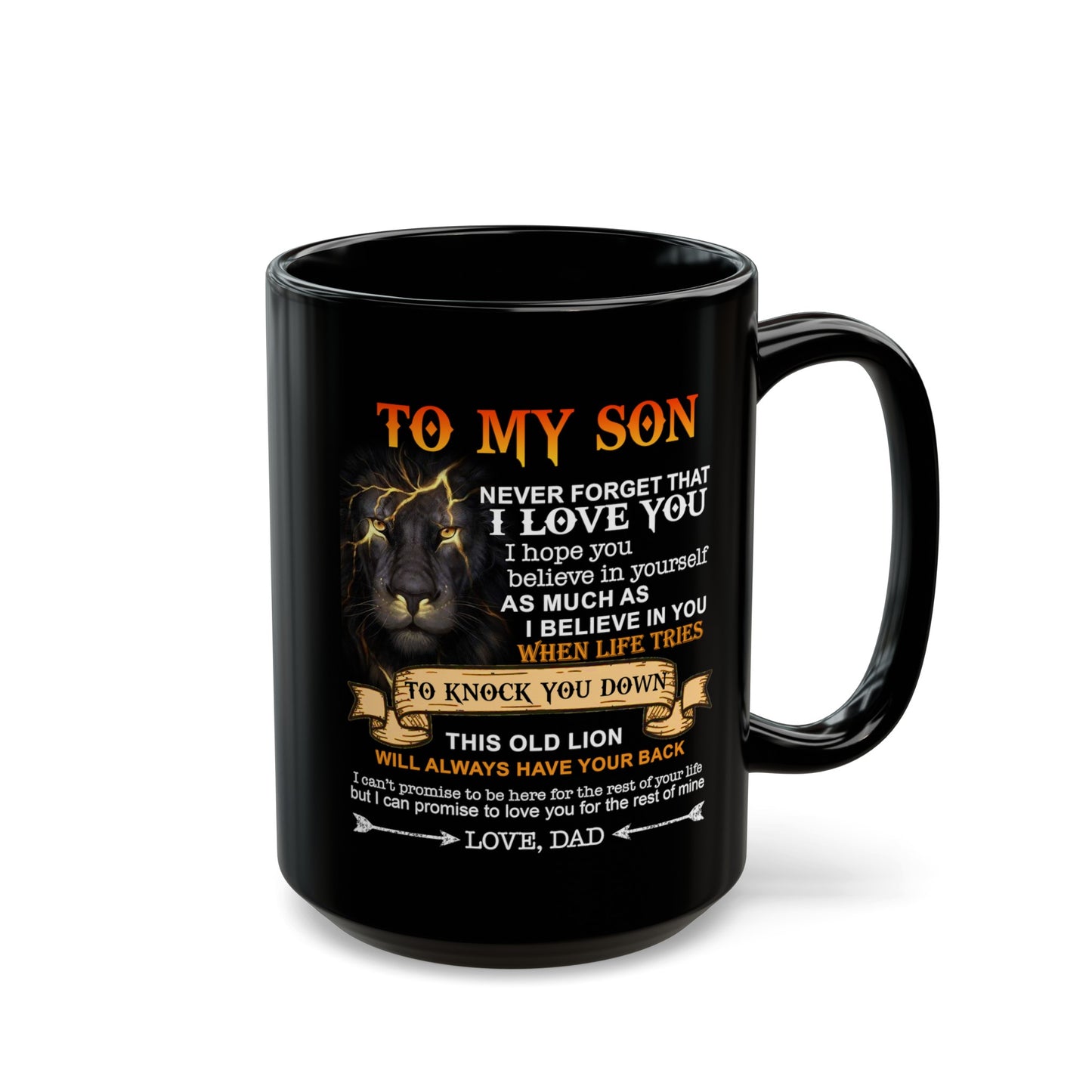 To My Son | Black Mug (11oz, 15oz)