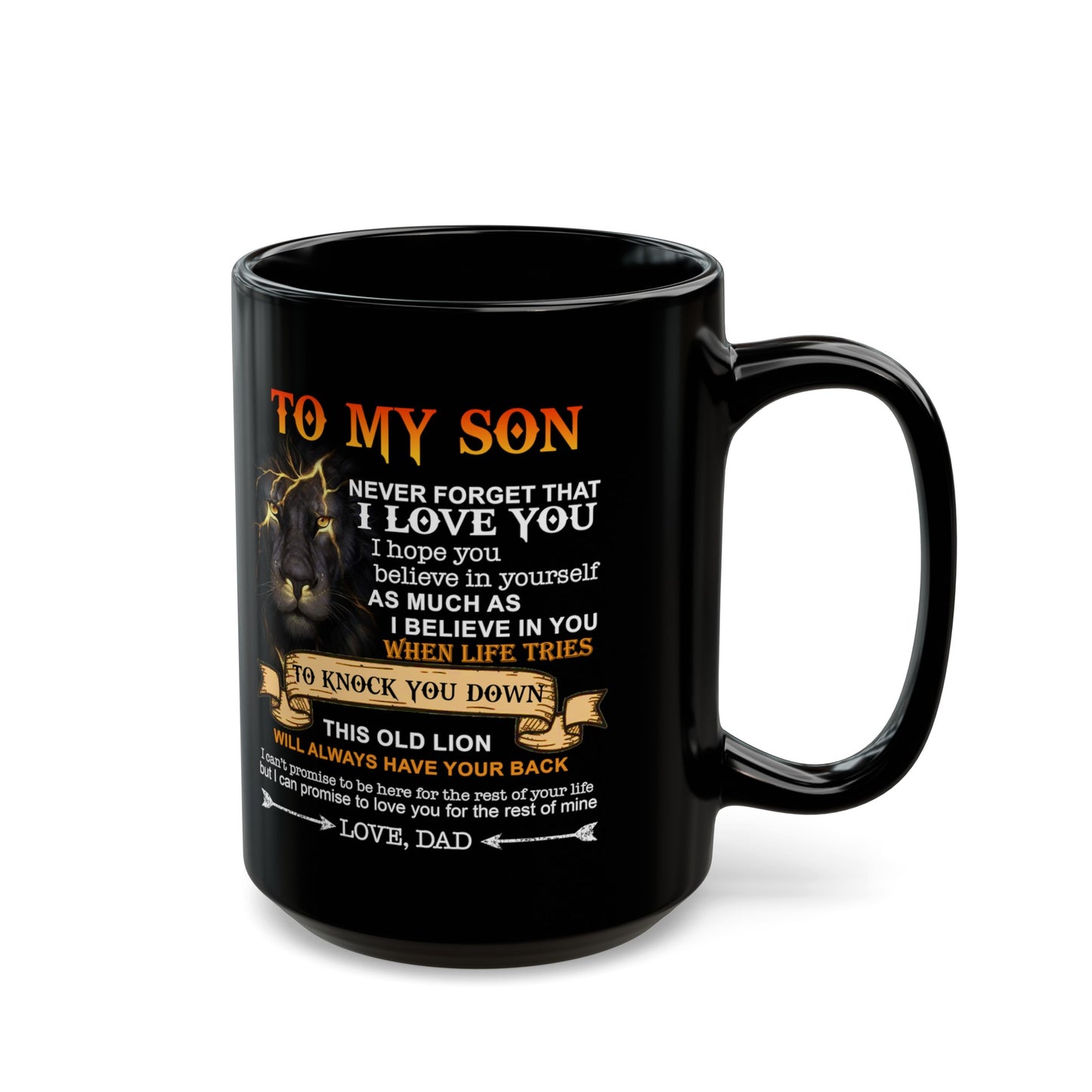 To My Son | Black Mug (11oz, 15oz)