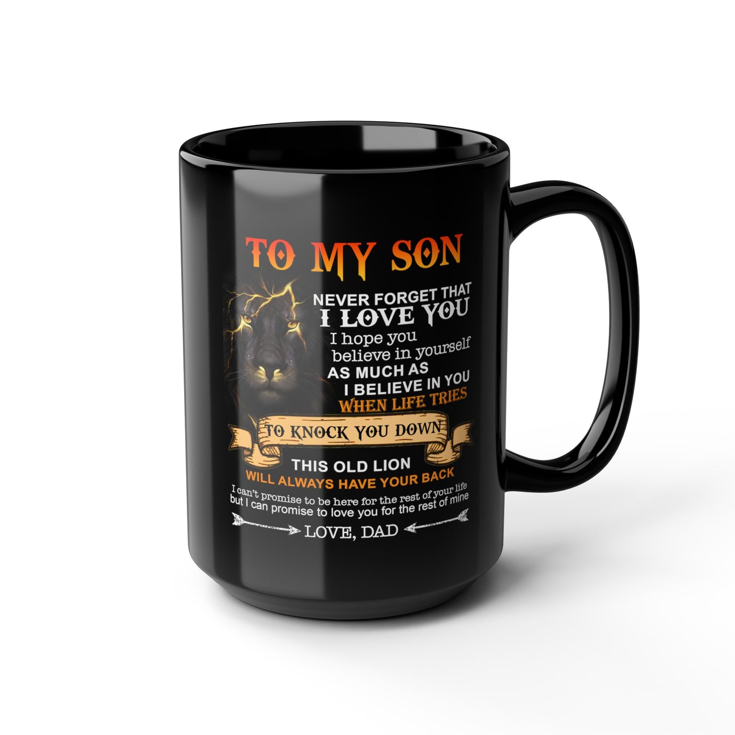 To My Son | Black Mug (11oz, 15oz)
