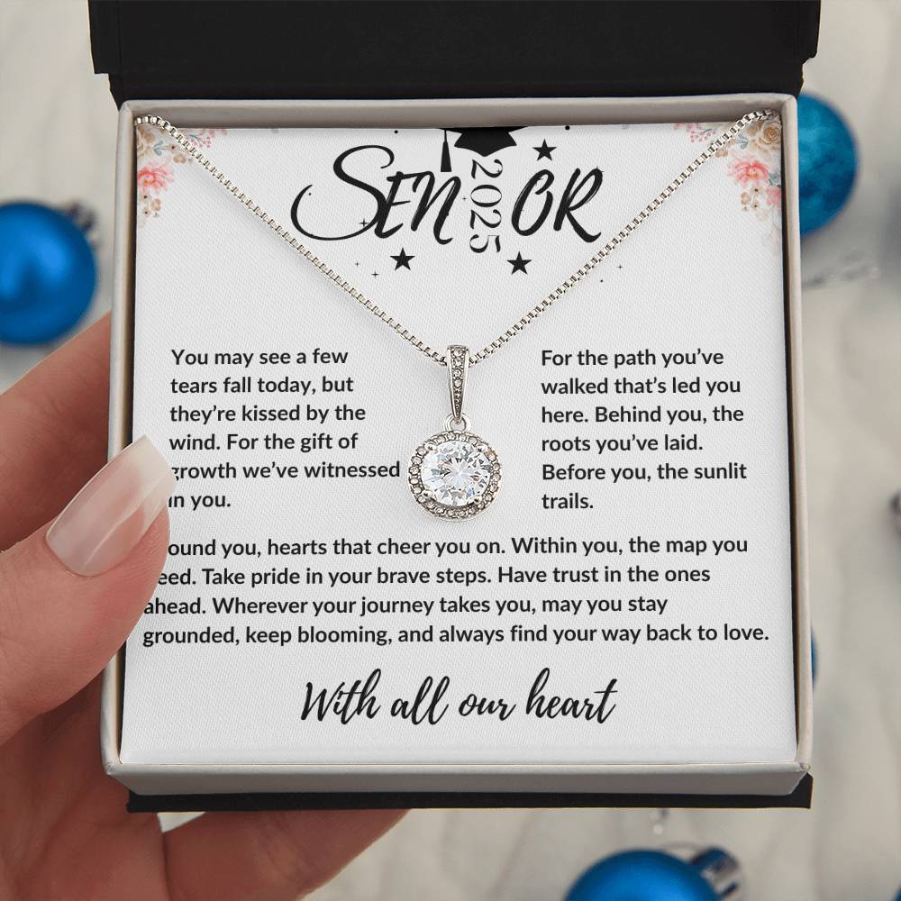 Class of 2025 Necklace | Graduation Jewelry Congratulations Gift | Eternal Hope Necklace | Encouragement Gift from Proud Mom Parent Aunt