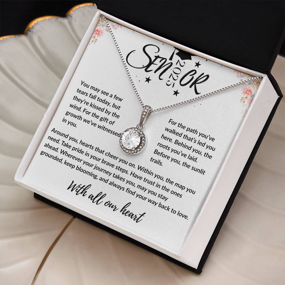 Class of 2025 Necklace | Graduation Jewelry Congratulations Gift | Eternal Hope Necklace | Encouragement Gift from Proud Mom Parent Aunt