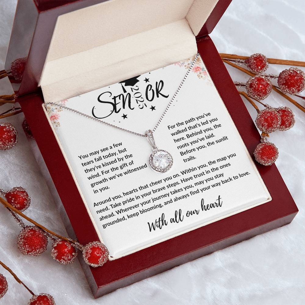 Class of 2025 Necklace | Graduation Jewelry Congratulations Gift | Eternal Hope Necklace | Encouragement Gift from Proud Mom Parent Aunt