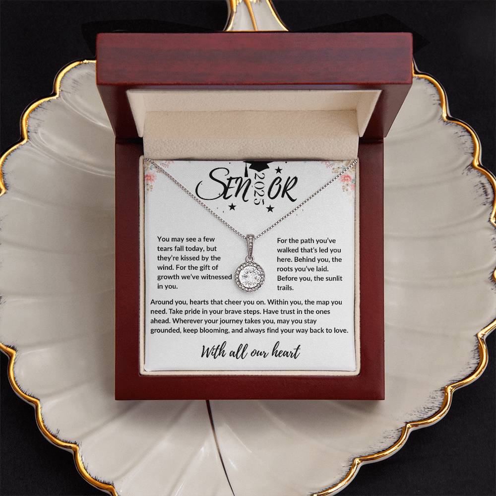 Class of 2025 Necklace | Graduation Jewelry Congratulations Gift | Eternal Hope Necklace | Encouragement Gift from Proud Mom Parent Aunt