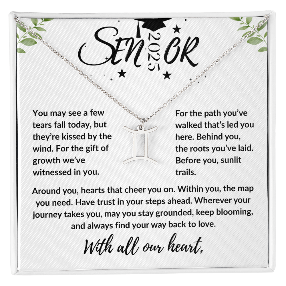 Personalized Graduation Gift Zodiac Necklace | Custom Jewelry | Meaningful Daughter Graduation Necklace | Gift for Her
