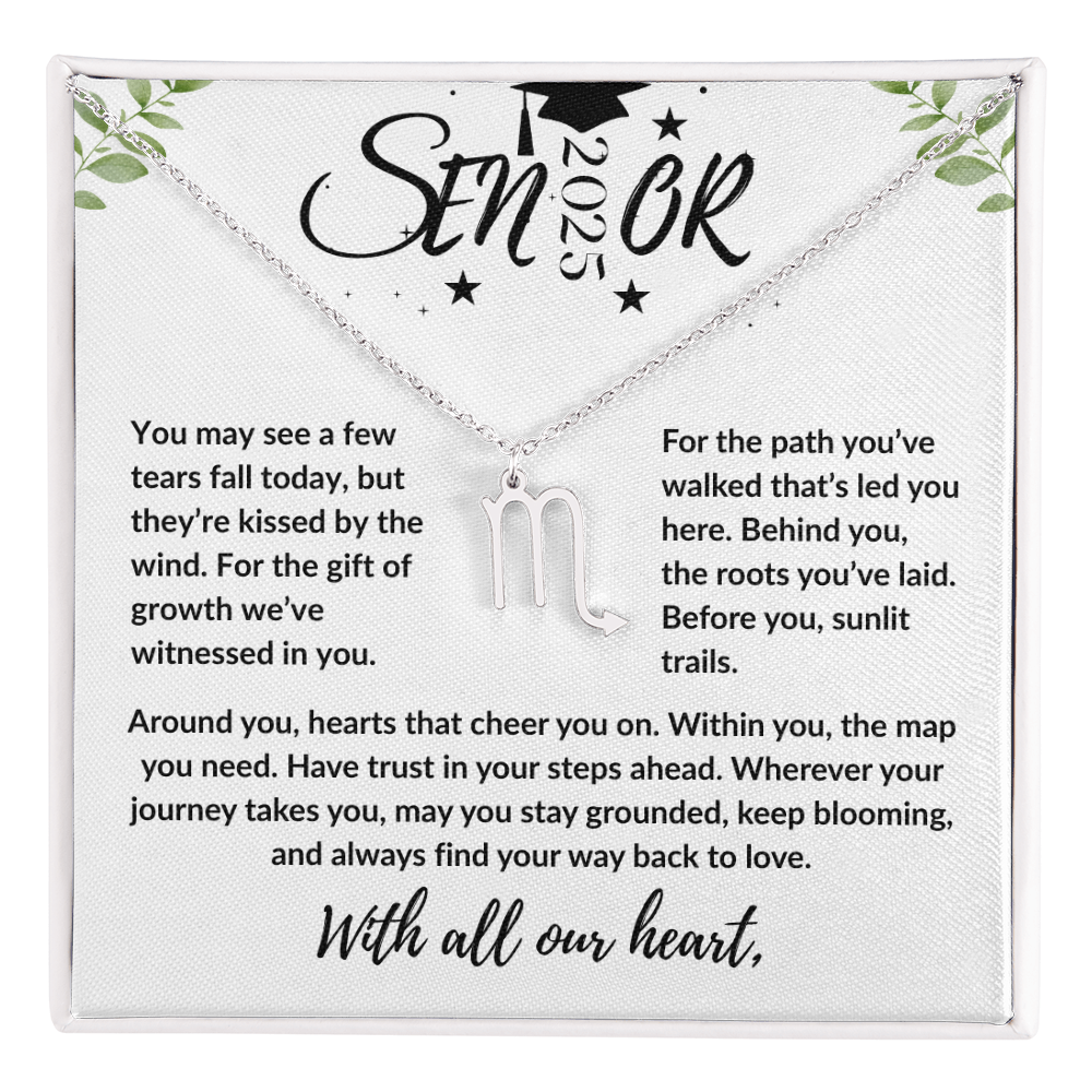 Personalized Graduation Gift Zodiac Necklace | Custom Jewelry | Meaningful Daughter Graduation Necklace | Gift for Her