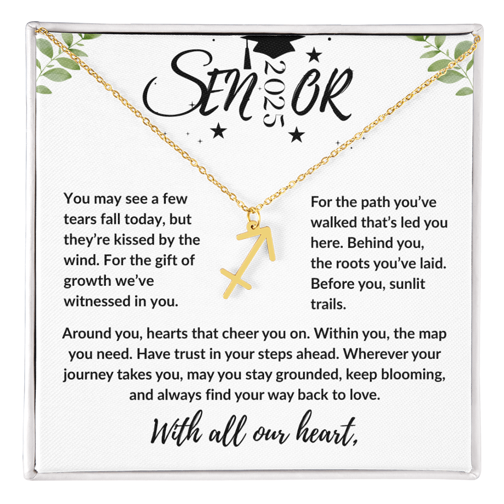 Personalized Graduation Gift Zodiac Necklace | Custom Jewelry | Meaningful Daughter Graduation Necklace | Gift for Her