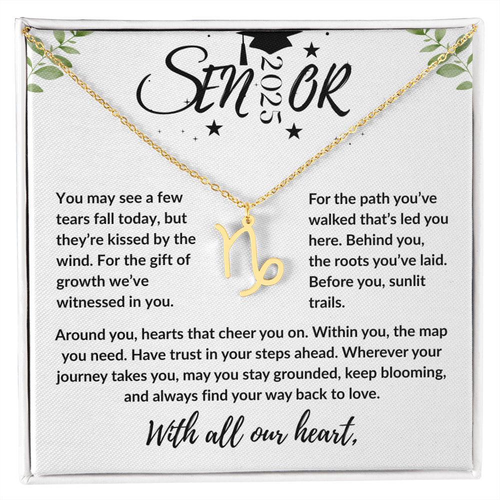 Personalized Graduation Gift Zodiac Necklace | Custom Jewelry | Meaningful Daughter Graduation Necklace | Gift for Her