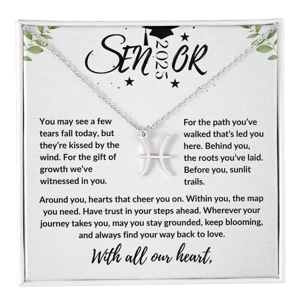 Personalized Graduation Gift Zodiac Necklace | Custom Jewelry | Meaningful Daughter Graduation Necklace | Gift for Her