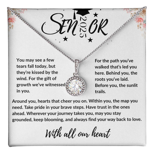 Class of 2025 Necklace | Graduation Jewelry Congratulations Gift | Eternal Hope Necklace | Encouragement Gift from Proud Mom Parent Aunt