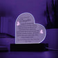 To My Beautiful Daughter | Heart Acrylic Plaque